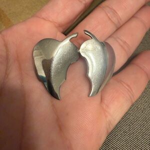 Stylish Silver Leaf Earrings